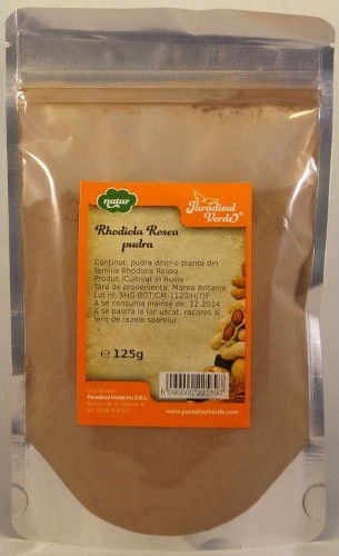 Pulbere rhodiola rosea Rusia natur 125g - PARADISUL VERDE