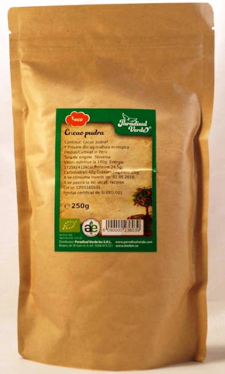 Cacao pulbere raw S eco 250g - PARADISUL VERDE