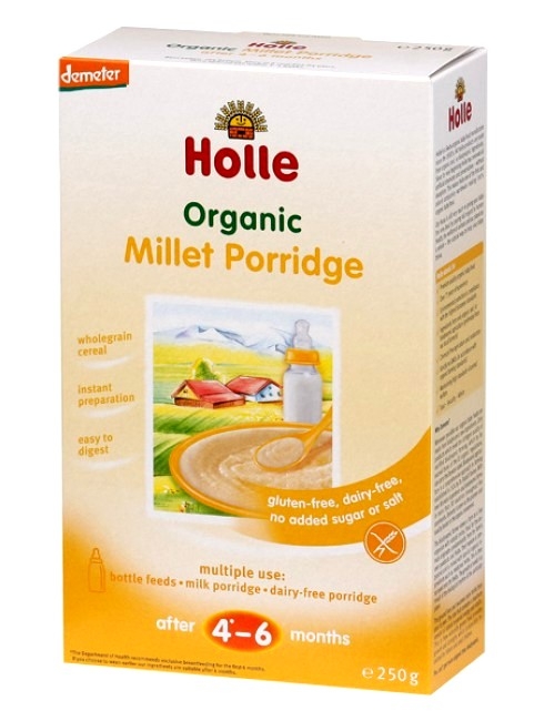 Porridge mei orez bebe +4luni eco 250g - HOLLE
