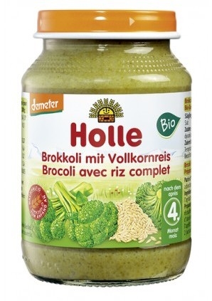 Piure broccoli orez bebe +6luni eco 190g - HOLLE