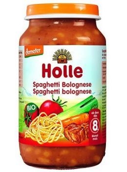 Piure spaghete bolognese carne vita bebe +8luni eco 220g - HOLLE