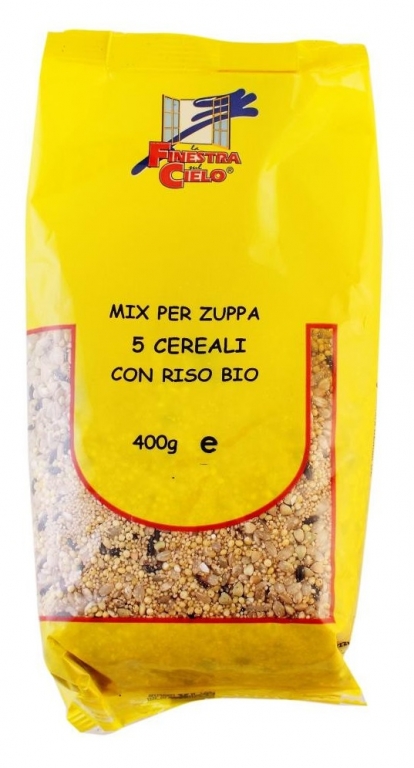 Melanj 5cereale orez pt supa bio 400g - LA FINESTRA SUL CIELO