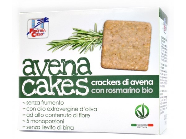 Crackers ovaz rozmarin eco 250g - LA FINESTRA SUL CIELO