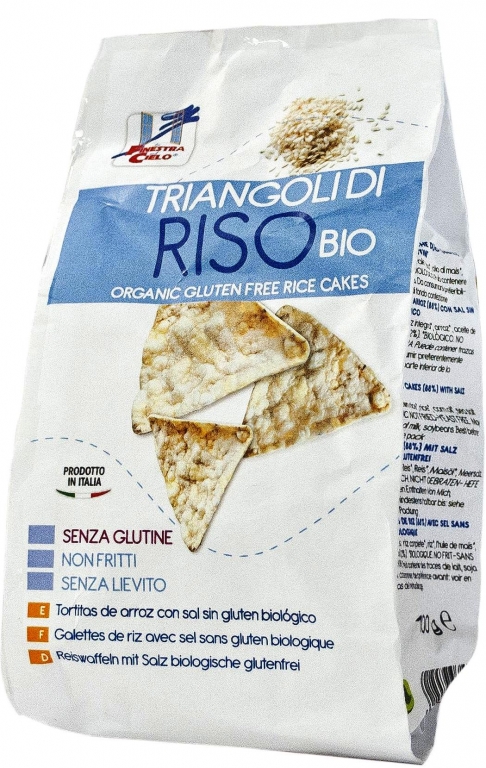 Triunghiuri crocante orez fara gluten eco 100g - LA FINESTRA SUL CIELO