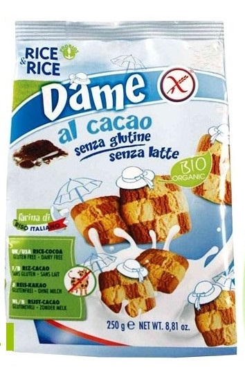 Biscuiti dame orez cacao fara gluten fara lapte eco 250g - PROBIOS