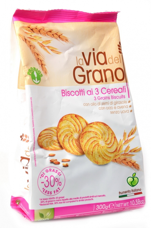 Biscuiti 3cereale fara lapte eco 300g - PROBIOS