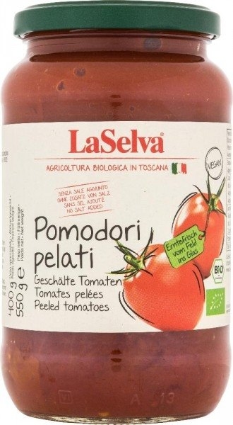 Rosii decojite intregi in suc propriu 550g - LA SELVA