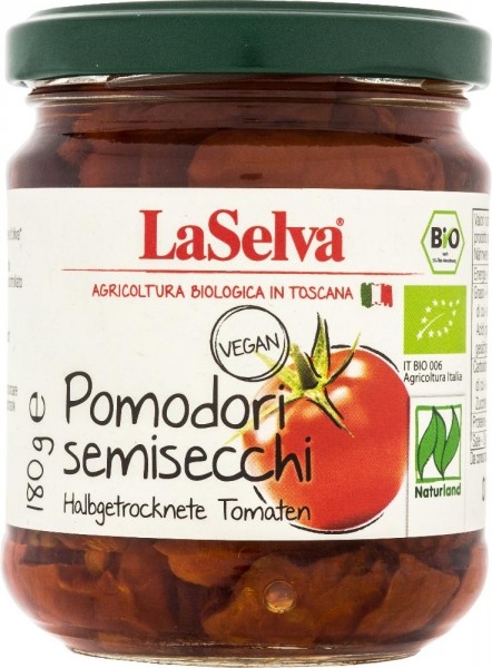 Rosii semiuscate in ulei masline 180g - LA SELVA