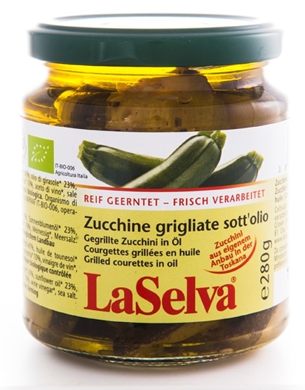 Zucchini copt in ulei masline 280g - LA SELVA