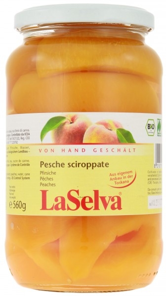 Compot piersici pulpa 560ml - LA SELVA