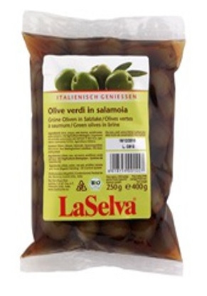 Masline verzi in saramura 400g - LA SELVA