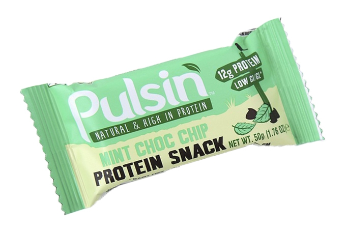 Baton proteic menta chipsuri ciocolata 50g - PULSIN