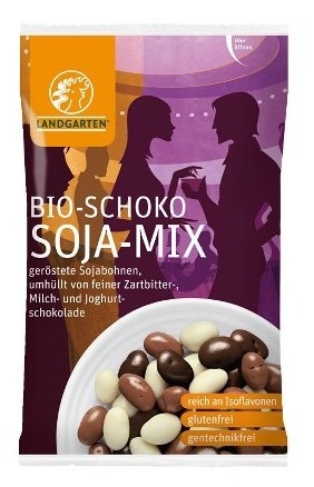 Boabe soia invelite mix ciocolata eco 55g - LANDGARTEN