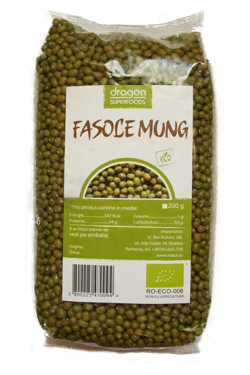 Fasole mung boabe eco 500g - SMART ORGANIC