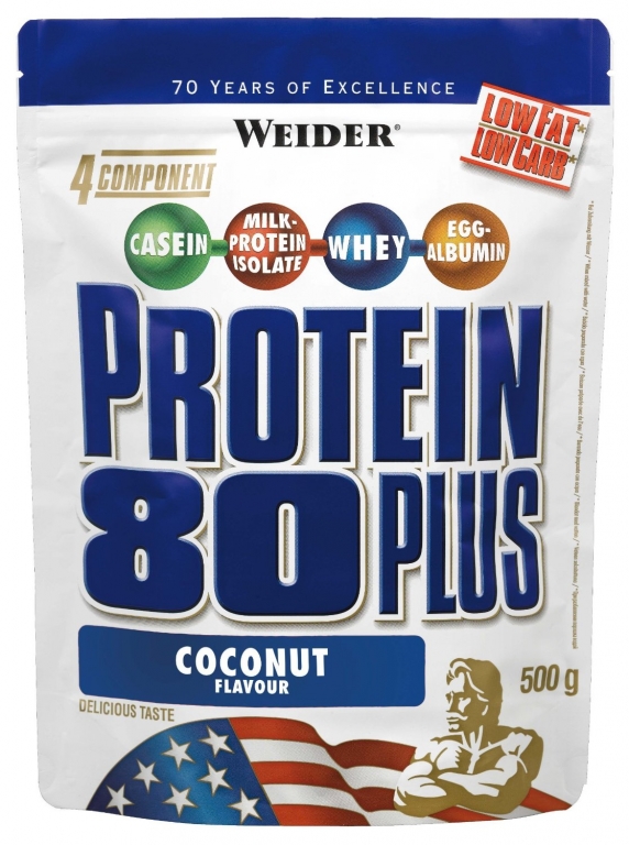 Pulbere proteica mix 4sort 80+ cocos 500g - WEIDER