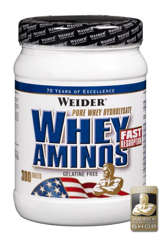 Whey aminos fara gelatina 300cp - WEIDER