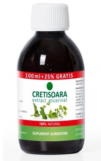 Extract glicerinat cretisoara 125ml - PLANTAVOREL