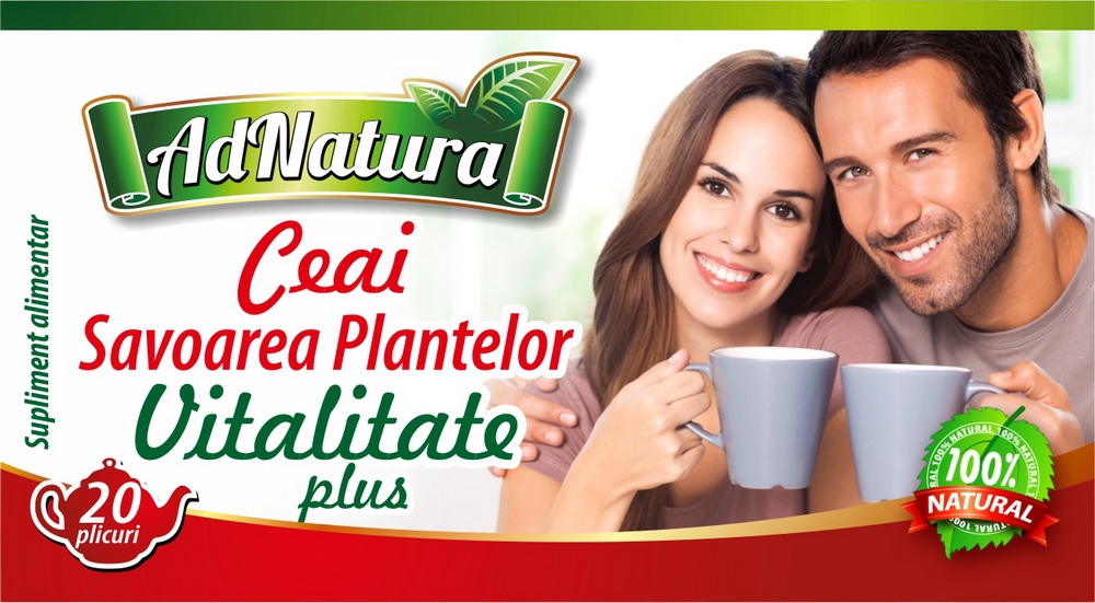 Ceai vitalitate plus Savoarea Plantelor 20dz - ADNATURA