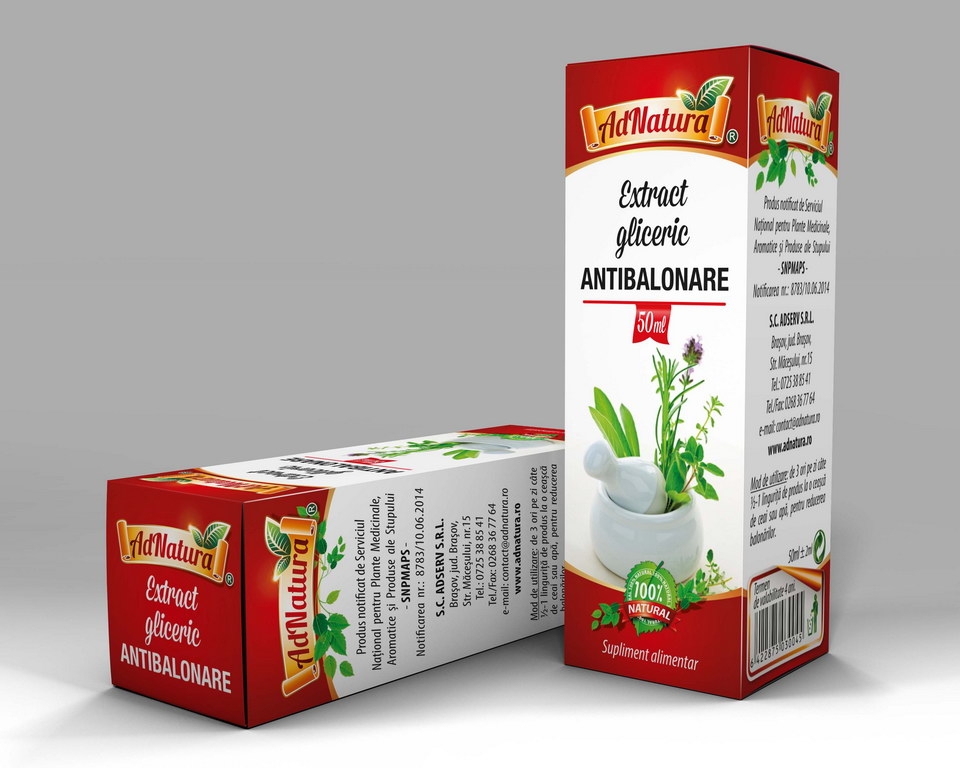 Extract hidrogliceric antibalonare 50ml - ADNATURA