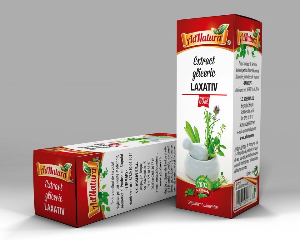 Extract hidrogliceric laxativ 50ml - ADNATURA