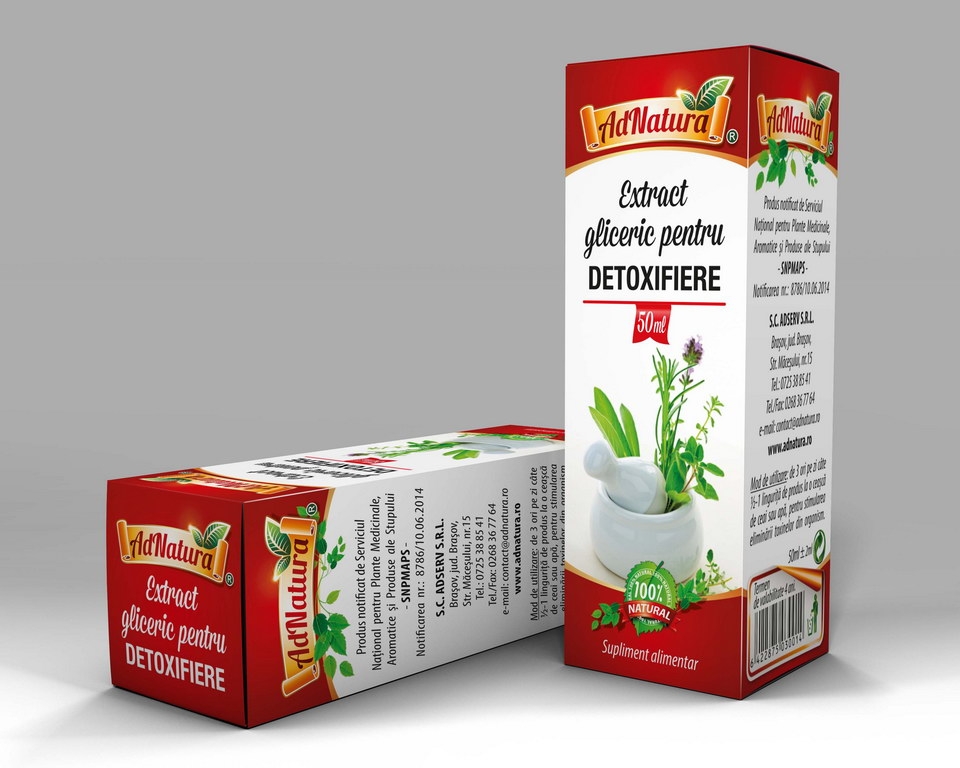 Extract hidrogliceric detoxifiere 50ml - ADNATURA