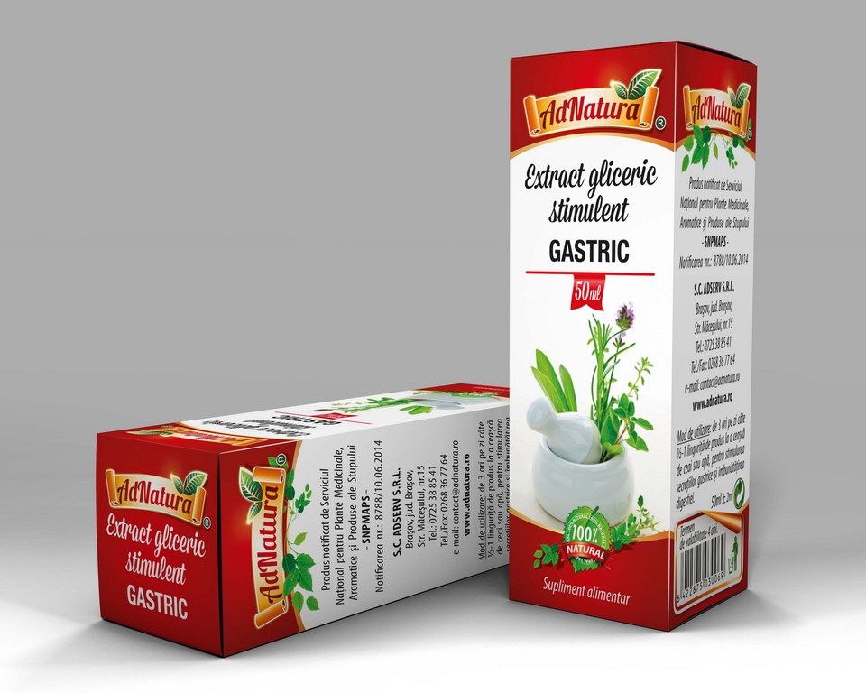 Extract hidrogliceric stimulent gastric 50ml - ADNATURA