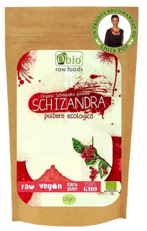 Pulbere schizandra raw eco 125g - OBIO