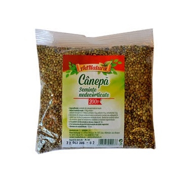 Seminte canepa nedecorticate 200g - SANONATUR