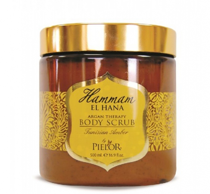 Scrub corp ulei argan Tunisian Amber 500ml - HAMMAM EL HANA