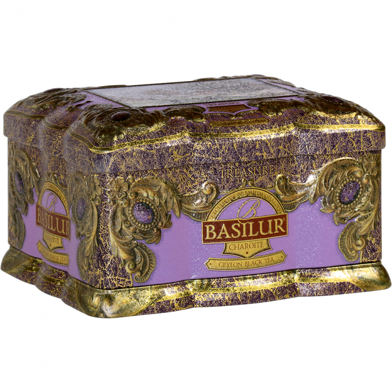 Ceai negru ceylon Treasure Charoite cutie 100g - BASILUR