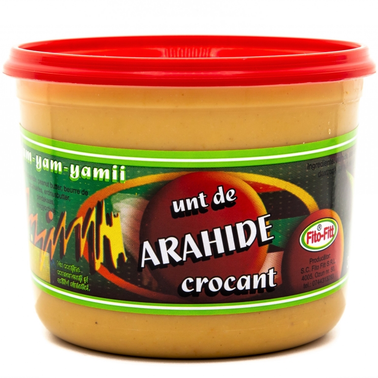 Unt arahide crocant 380g - FITO FITT