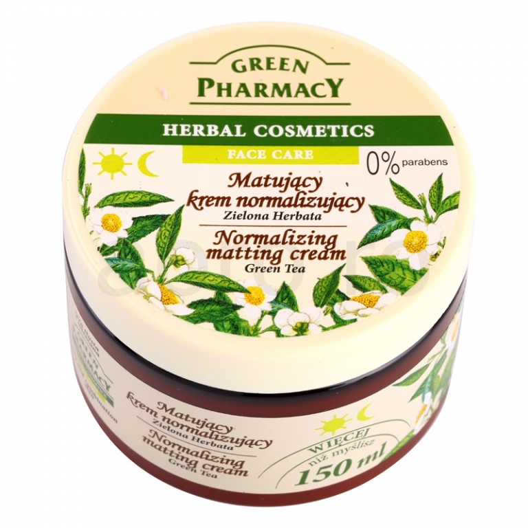 Crema fata echilibranta matifianta ceai verde 150ml - GREEN PHARMACY