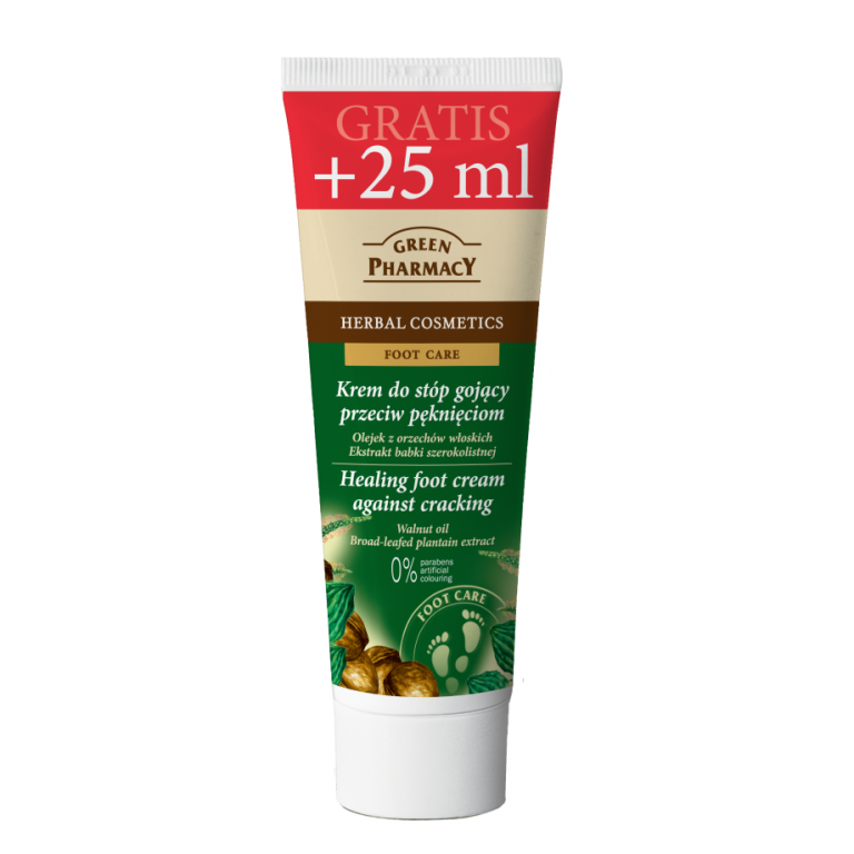 Crema calcaie reparatoare ulei nuca frunze patlagina 75ml - GREEN PHARMACY