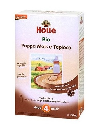 Porridge porumb orez tapioca bebe +4luni eco 250g - HOLLE