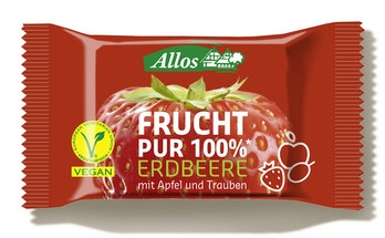 Baton vegan fructe capsuni 100% 30g - ALLOS