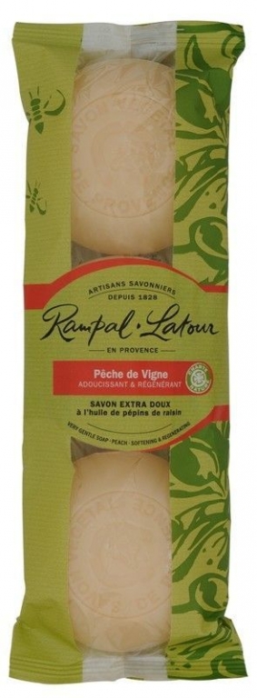 Sapun rotund piersica 3x150g - RAMPAL LATOUR