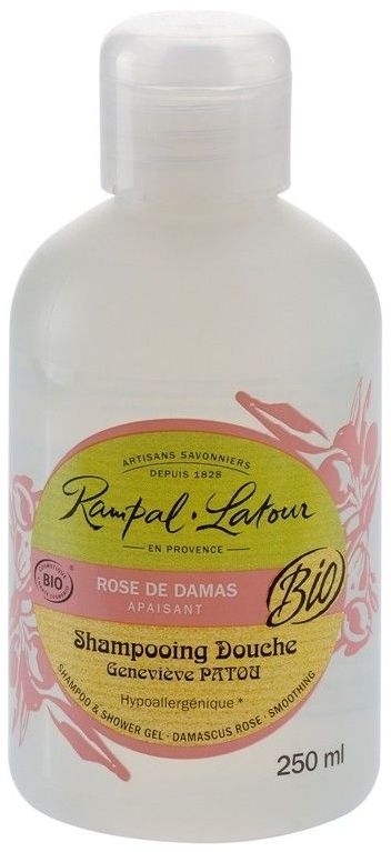 Gel dus sampon trandafir damasc hipoalergen 250ml - RAMPAL LATOUR