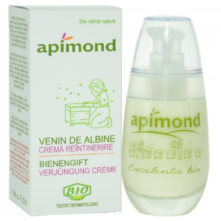 Crema reintinerire venin albine bio 50ml - APIMOND