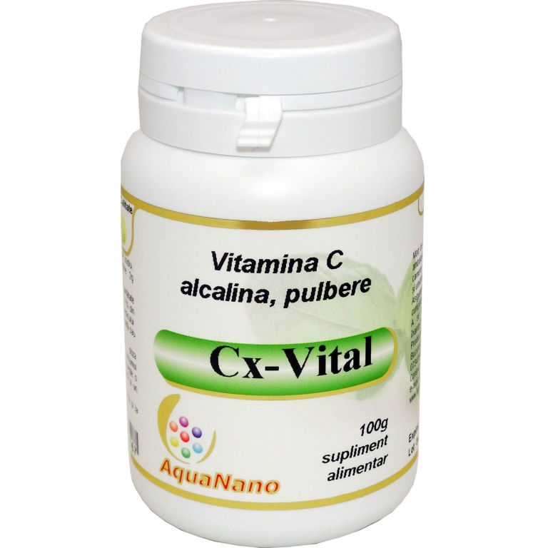 Vitamina C alcalina CX Vital pulbere 100g - AQUA NANO