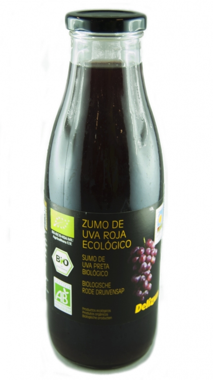 Suc struguri rosii eco 750ml - DELIZUM