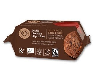 Biscuiti ciocolata dubla fara gluten 180g - DOVES FARM