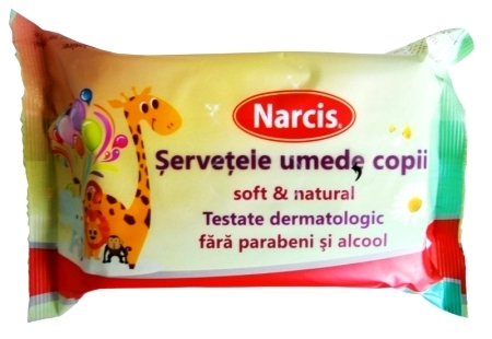 Servetele umede copii 72b - NARCIS