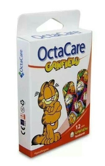 Plasturi prim ajutor garfield copii {19x72mm} 12b - OCTACARE