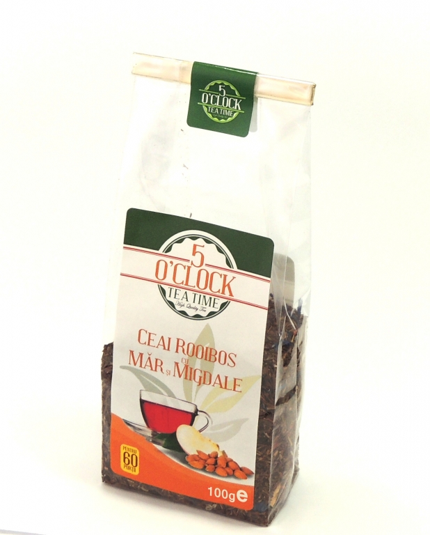 Ceai rooibos mar migdale 100g - 5 O`CLOCK