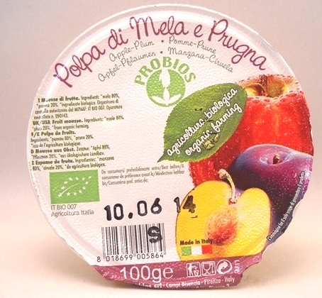 Piure mere prune eco 100g - PROBIOS