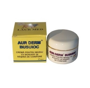 Crema masaj busuioc rasina conifere Aur Derm 50ml - LAUR MED