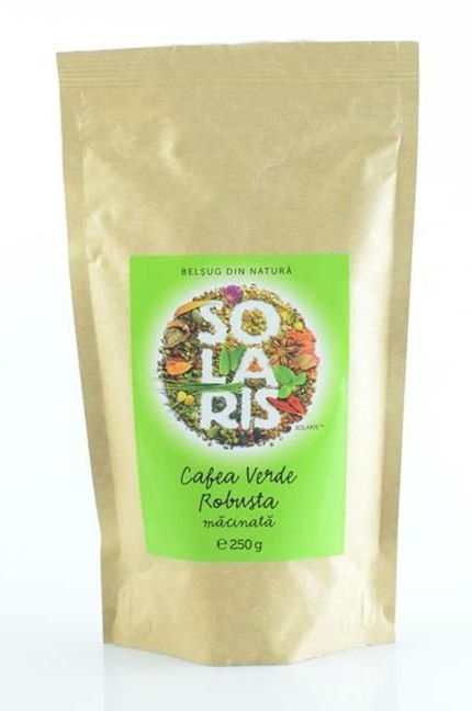 Cafea verde robusta macinata 100g - SOLARIS