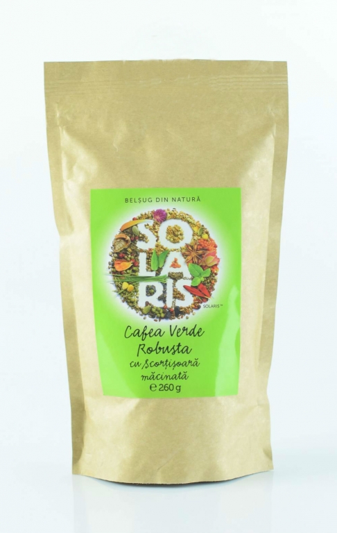 Cafea verde robusta macinata cu scortisoara 260g - SOLARIS