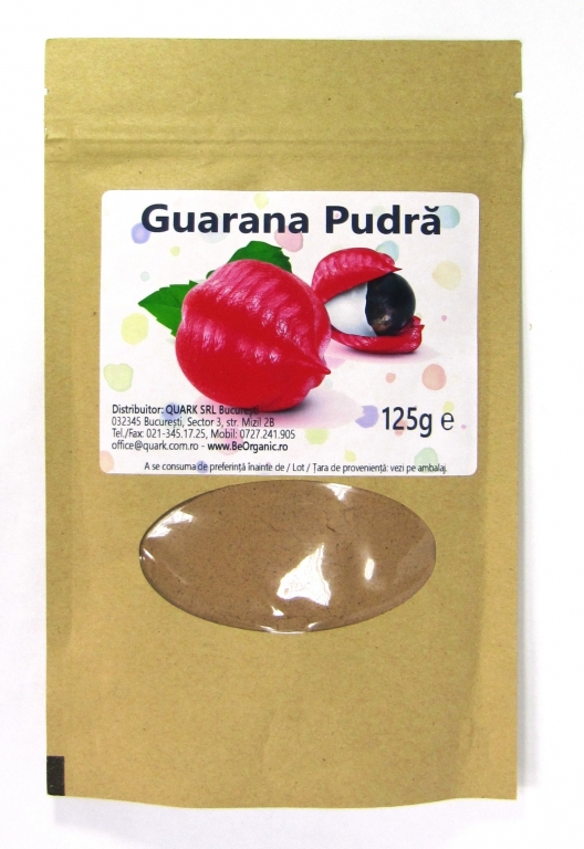 Pulbere guarana raw 125g - EVERTRUST