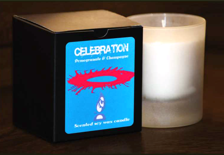 Candela sticla ceara soia Celebration 130g - D`ECO